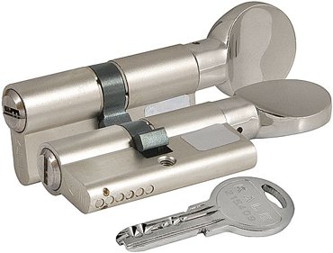 Цилиндровый механизм с вертушкой KALE KILIT 164 SM80 301040 mm никель 5 кл 4029₽