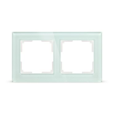 Рамка 2-местная стекло бежевая Smart Buy Нептун SBE-05i-Glass-FR-2 2087₽