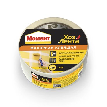 Малярная лента ХозЛента Момент 1690196 48 мм x 25 м на бумажной основе 1360₽