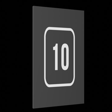 Табличка 10 Серая матовая 10 см х 10 см 598₽