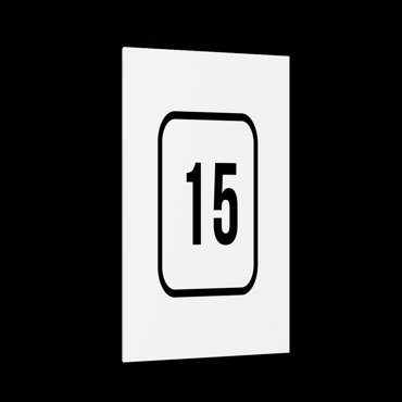 Табличка 15 Белая глянцевая 10 см х 10 см 698₽
