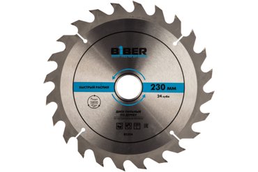 Biber Диск пильный 230x32-30-20-16 z24быстрый рез 85254 тов-123366 1456₽
