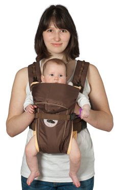 Рюкзак-кенгуру BabyActive Simple шоколадный 3890₽