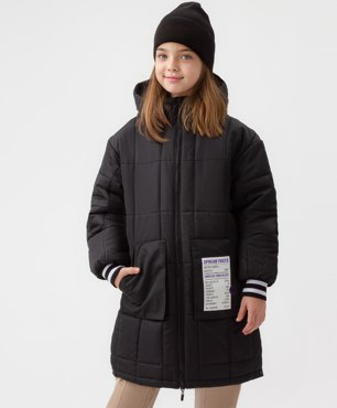 Пальто детское Button Blue 123BBGJC45030800 черный 134 8099₽