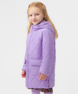 Пальто детское Button Blue 123BBGMC45013100 фиолетовый 128 7799₽