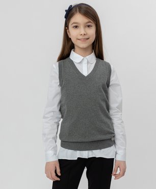 Жилет детский Button Blue 220BBGS3001 серый 164 2899₽