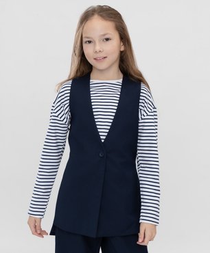 Жилет детский Button Blue 222BBGS4702 синий 146 3599₽
