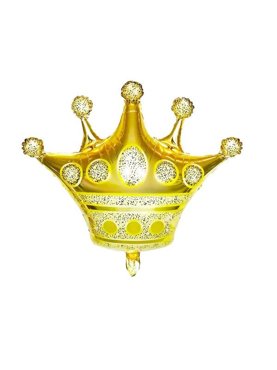 Шар фигура Корона золото 38 х 40 см 15 фольгированный 149₽