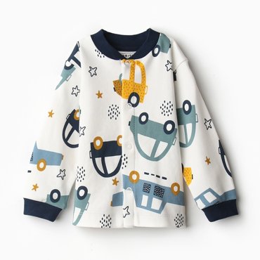 Кофточка детская цвет белыймашинки рост 62 см 616₽