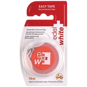 Зубная нить Edelwhite Easy Tape вощеная с мятным вкусом 70 метров 477₽