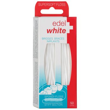 Зубная нить Edelwhite Supersoft Floss cупермягкая 50 прядей 476₽