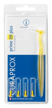 Curaprox CPS 09 Prime Plus набор ершиков 09 - 40 мм UHS 451 желтый держатель 2070₽