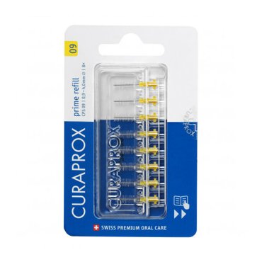 Ершик межзубный Curaprox CPS 09 Prime 09 мм 8 шт желтый 1954₽