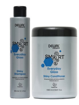 Набор DEWAL для волос Everyday Gloss Shiny шампунь 300 мл кондиционер 1000 мл 2099₽
