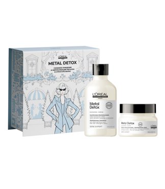 Набор LOreal Professionnel Metal Detox Шампунь для волос 300мл и Маска для волос 250 мл 5312₽