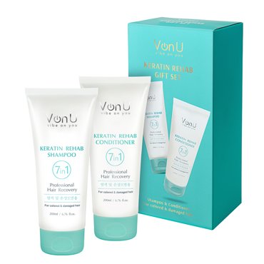 Набор Von-U Keratin Rehab шампунь 200 мл кондиционер 200 мл 2557₽