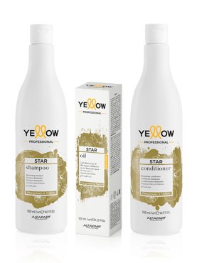 Набор YELLOW для придания блеска STAR шампунь 500 мл кондиционер 500 мл масло 125 мл 3490₽