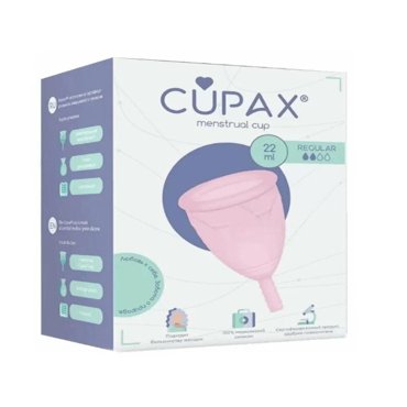 Менструальная чаша Cupax Regular розовая 490₽