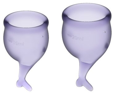 Набор фиолетовых менструальных чаш Feel secure Menstrual Cup 635₽