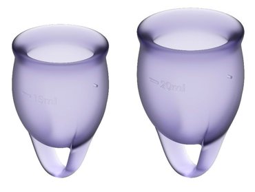 Набор менструальных чаш Feel confident Menstrual Cup фиолетовые 2361₽