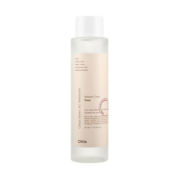 Обновляющий тонер Ottie для проблемной кожи с салициловой кислотой Blemish Clean Toner 210 1020₽