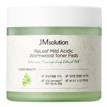 Тонер-пэды Jm Solution Releaf mild acidic wormwood toner pads успокаивающие 140 мл х 70 шт 1592₽