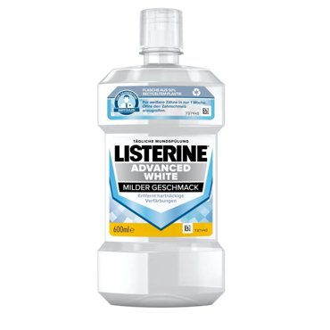 Ополаскиватель для полости рта зубов и десен Listerine Advanced White 600 мл 1430₽