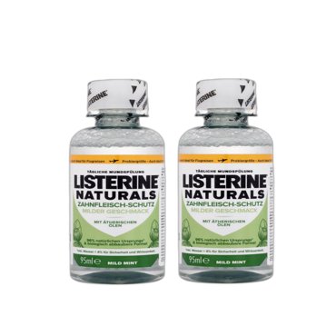 Ополаскиватель для полости рта зубов и десен Listerine Naturals 2 шт по 95 мл 649₽