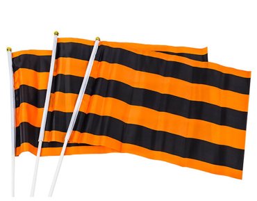 FLAG Флаг 9 мая Георгиевская лента 30х45 см 3 шт 696₽