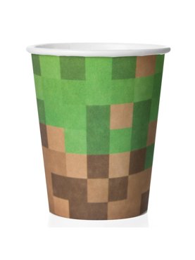 Набор одноразовой бумажной посуды стаканы на день рождения 6 шт Майнкрафт Minecraft МОСШАР 390₽