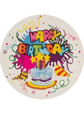 Набор бумажных тарелок Happy Birthday Волшебная страна 23 см 6 шт 464₽