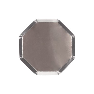 Тарелки Meri Meri Basic коктейльные серебряные 1020₽