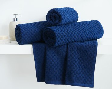 Полотенце махровое Guten Morgen Navy blue керби синий 790₽