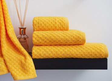 Полотенце махровое Guten Morgen Yellow керби желтый 790₽