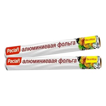 Фольга Paclan алюминиевая в рулоне 8мх44см 2уп 932₽