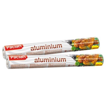 Комплект Paclan Aluminium Фольга алюминиевая 30 м х 29 см в рулоне х 2 шт 789₽