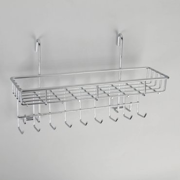 Полка на рейлинг с крючками Доляна 29x10x17 см 1223₽