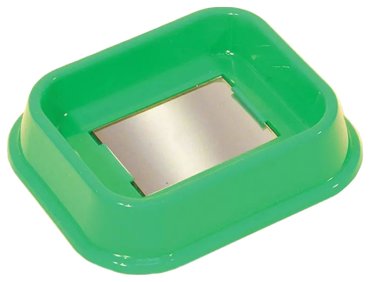 Ванночка для купания птиц Yami-Yami с зеркалом изумрудная 145x12x3 см 211₽