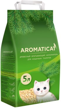 Впитывающий наполнитель Aromaticat древесный 5 л 472₽