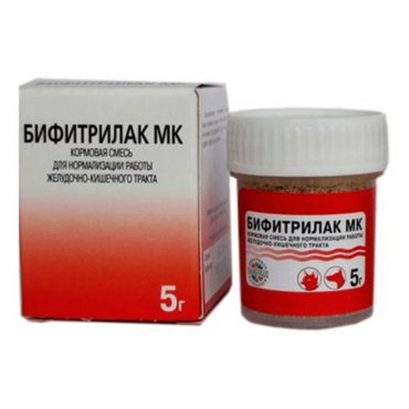 Кормовая смесь для животных Биоспектр Бифитрилак МК 5 г 145₽