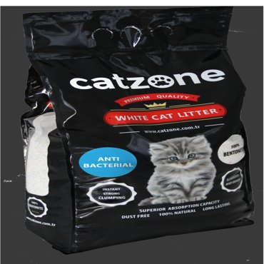 Комкующийся наполнитель для кошек Catzone Antibacterial бентонитовый 5 кг 6 л 945₽