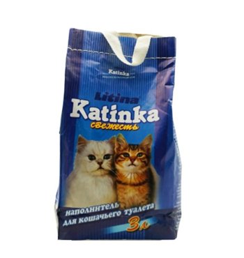 Комкующийся наполнитель Katinka глиняный 3 л 394₽