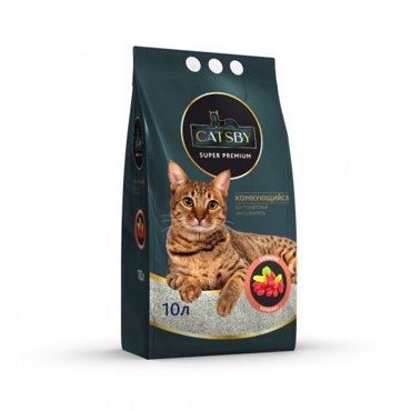 Комкующийся наполнитель CATSBY Classic бентонитовый барбарис 10 л 1199₽