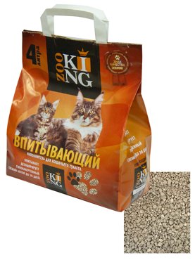 Наполнитель для кошачьего туалета ZooKing впитывающий 4л 210₽