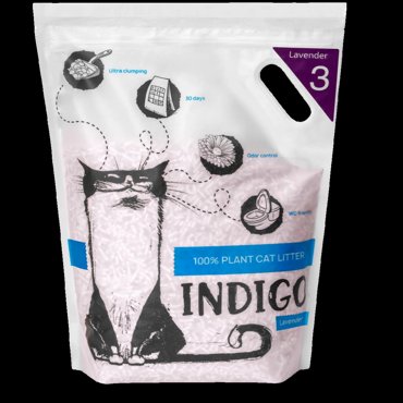 Комкующийся наполнитель INDIGO растительный лаванда 2 шт по 12 л 3274₽