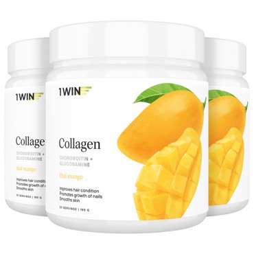 Набор 1WIN Collagen Chondroitin Glucosamine Манго 180 гр 3 шт 1696₽