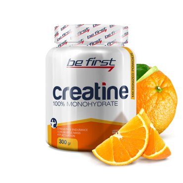 Креатин Be First Micronized Creatine Powder 300 г апельсин 1410₽