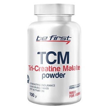 Креатин Be First Tri-Creatine Malate Powder 100 г без вкуса 1028₽