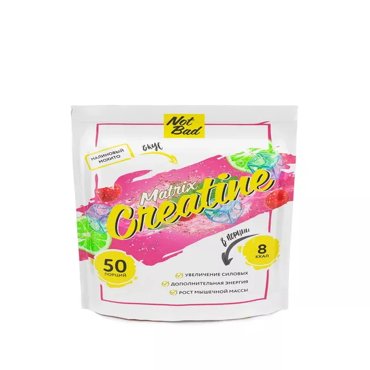Креатин моногидрат NotBad Creatine Matrix Малиновый мохито 250 г 860₽