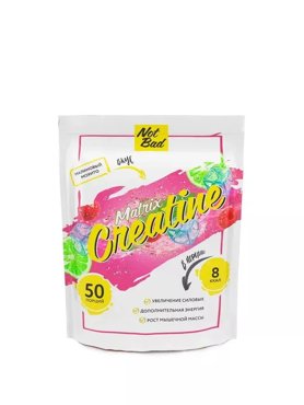Креатин моногидрат NotBad Creatine Matrix Малиновый мохито 250 г 920₽
